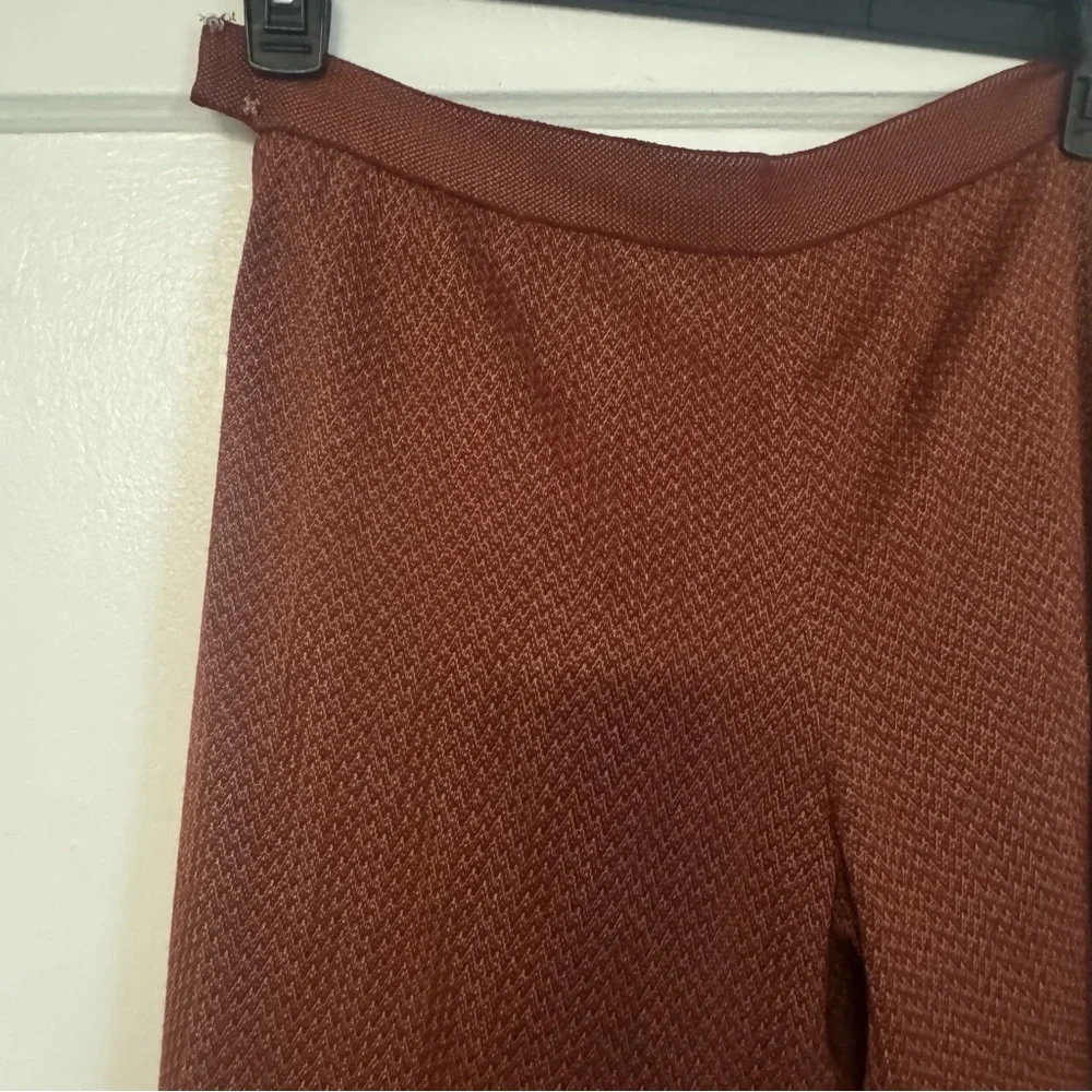 Missoni Wide-Leg Knit Pants Rust Wool Blend Size IT 40 / US 4 - Picture 12 of 14